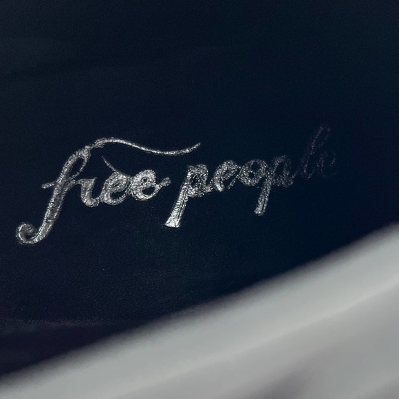 FREE PEOPLE Back Loop Ankle Boot Womens 38 Black Leather Buckle Strap NWOB - Picture 7 of 9